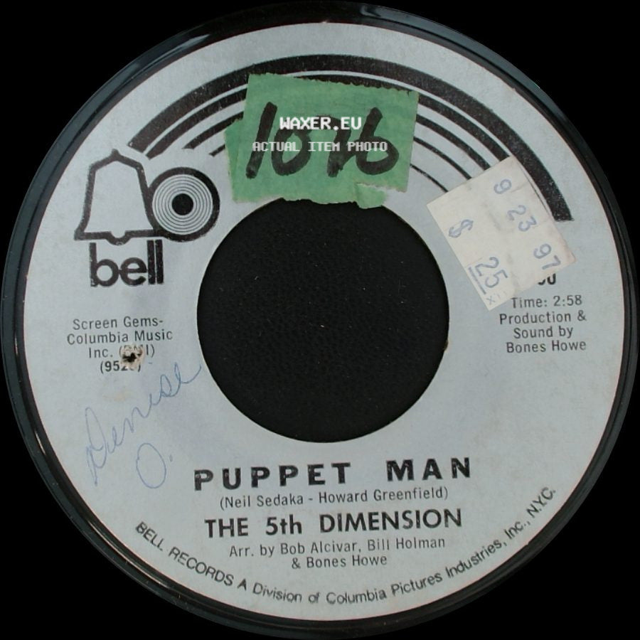 The 5Th Dimension - Puppet Man / A Love Like Ours side A