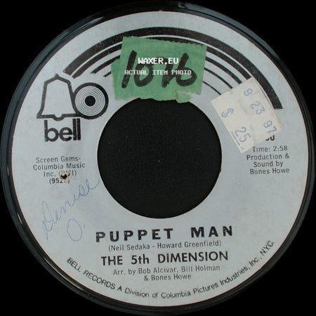 The 5Th Dimension - Puppet Man / A Love Like Ours side A