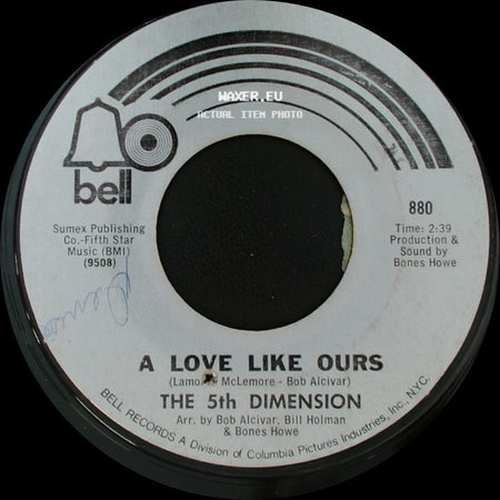 The 5Th Dimension - Puppet Man / A Love Like Ours side B