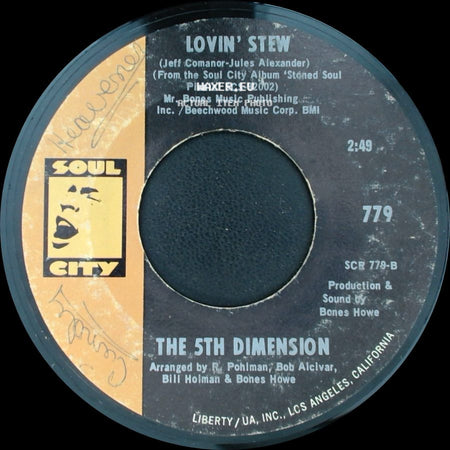 The 5Th Dimension - Wedding Bell Blues / Lovin' Stew side B