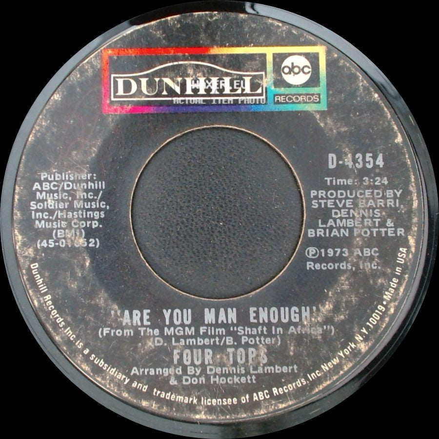 Four Tops - Peace Of Mind / Are You Man Enough side B