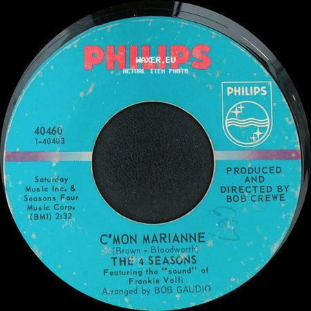The 4 Seasons - Let's Ride Again / C'mon Marianne side B