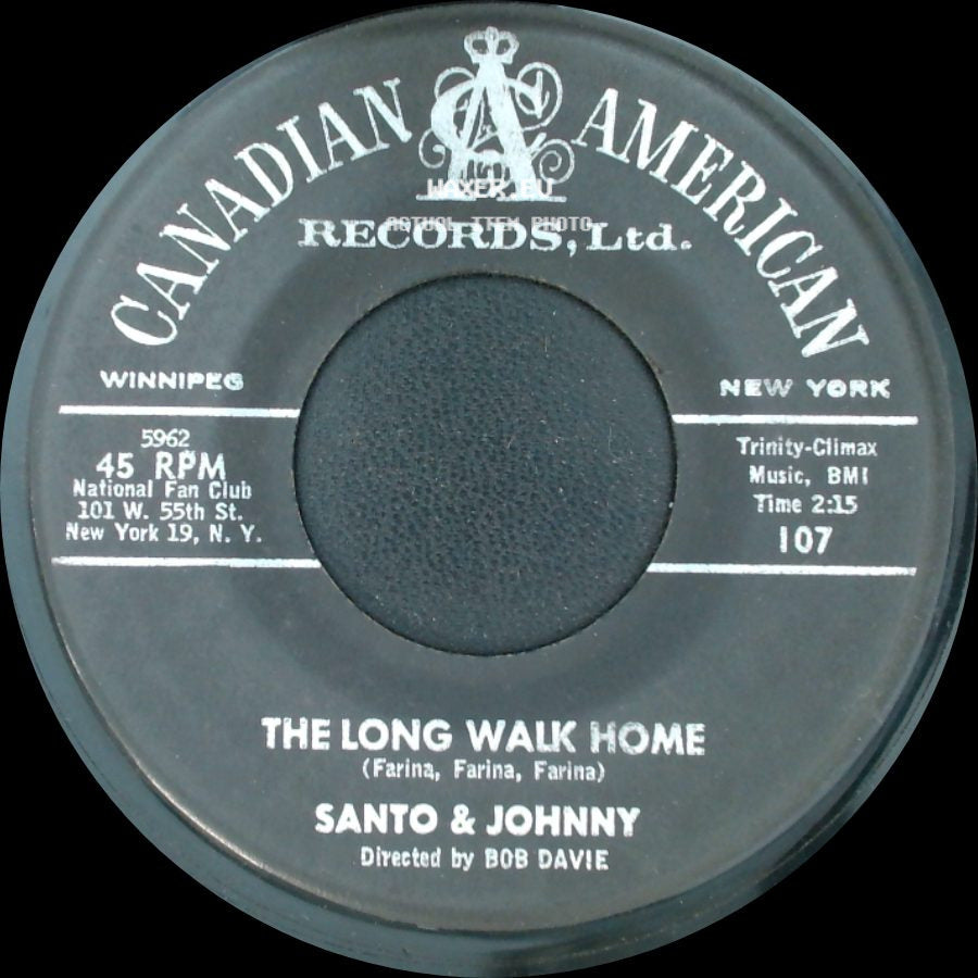 Santo & Johnny - Tear Drop / The Long Walk Home side B