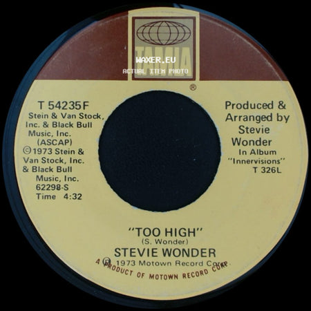 Stevie Wonder - Too High / Higher Ground side A