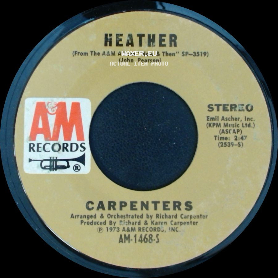 Carpenters - Top Of The World / Heather side B