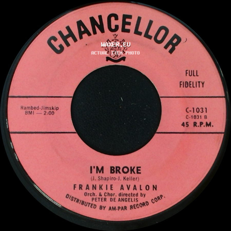 Frankie Avalon - Venus / I'm Broke side B