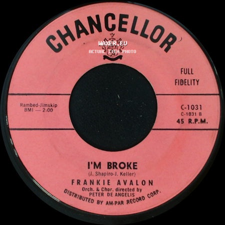 Frankie Avalon - Venus / I'm Broke side B