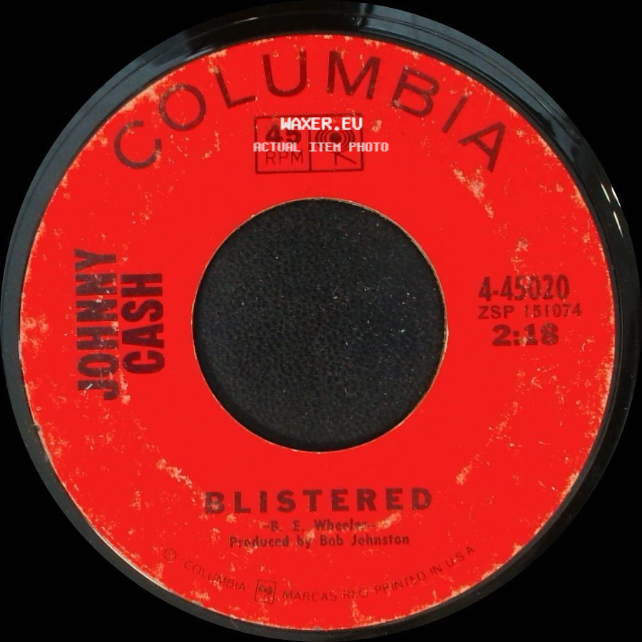 Johnny Cash - Blistered / See Ruby Fall side A