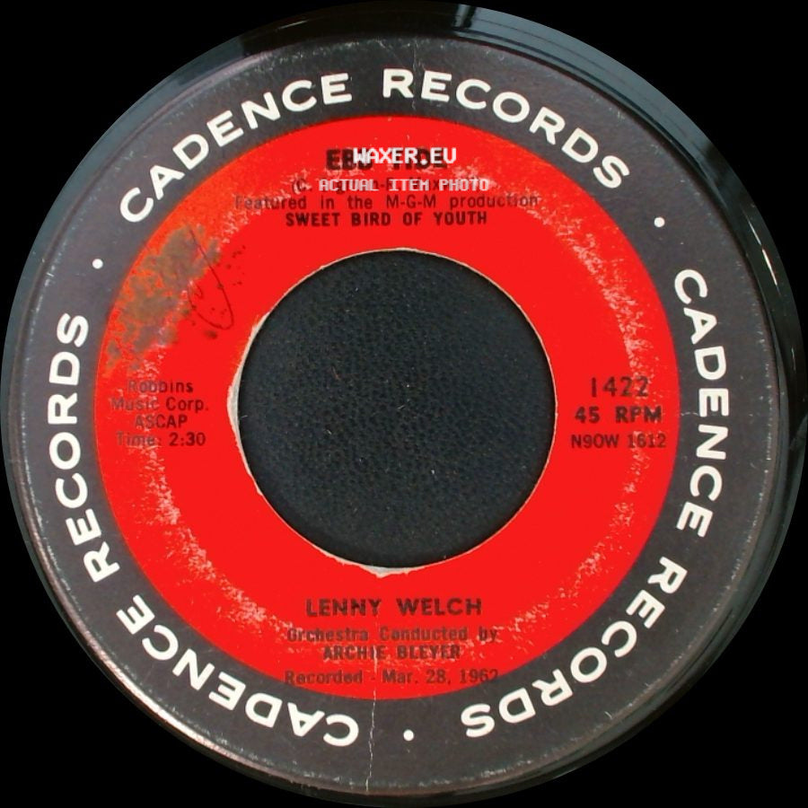 Lenny Welch - Congratulations, Baby / Ebb Tide side B