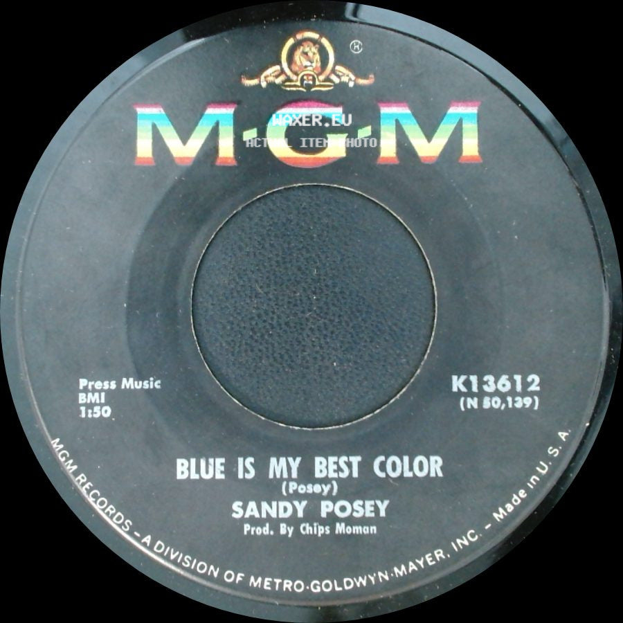 Sandy Posey - Blue Is My Best Color / Single Girl side A