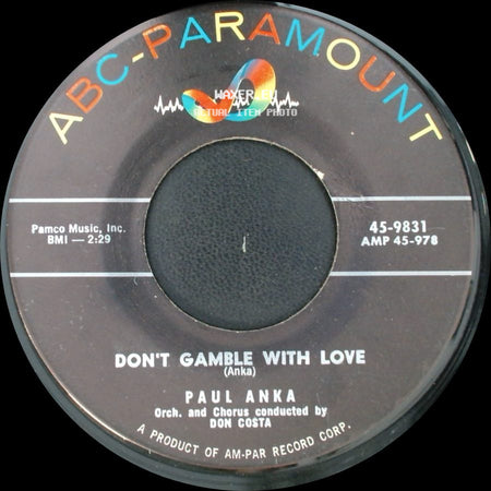 Paul Anka - Don't Gamble With Love / Diana side A