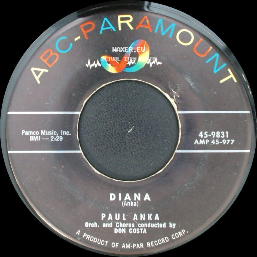 Paul Anka - Don't Gamble With Love / Diana side B