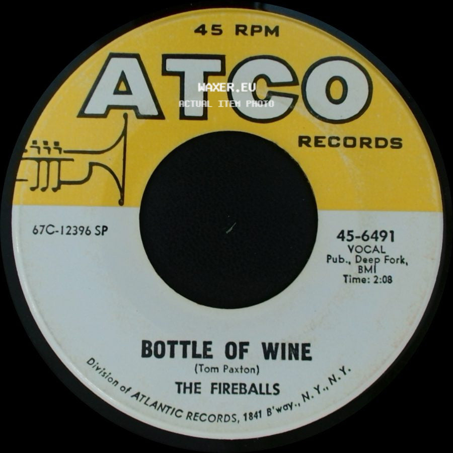 The Fireballs - Bottle Of Wine / Can't You See I'm Tryin' side A