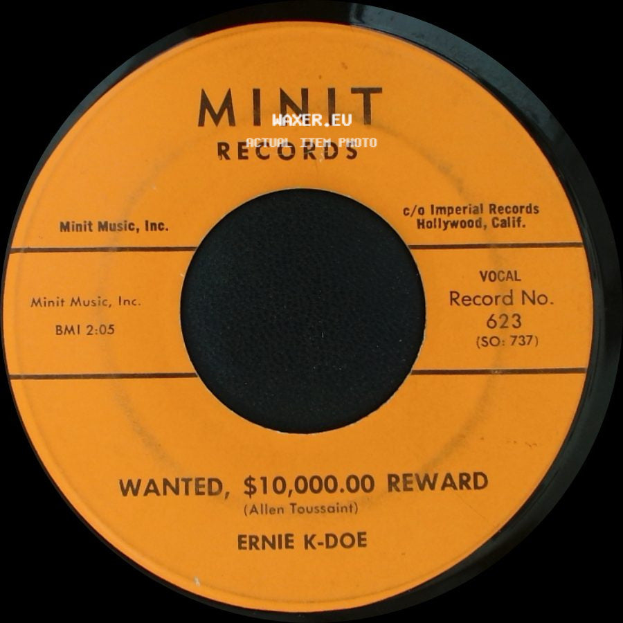 Ernie K-Doe - Mother-In-Law / Wanted, $10,000.00 Reward side B