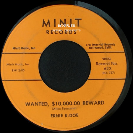 Ernie K-Doe - Mother-In-Law / Wanted, $10,000.00 Reward side B