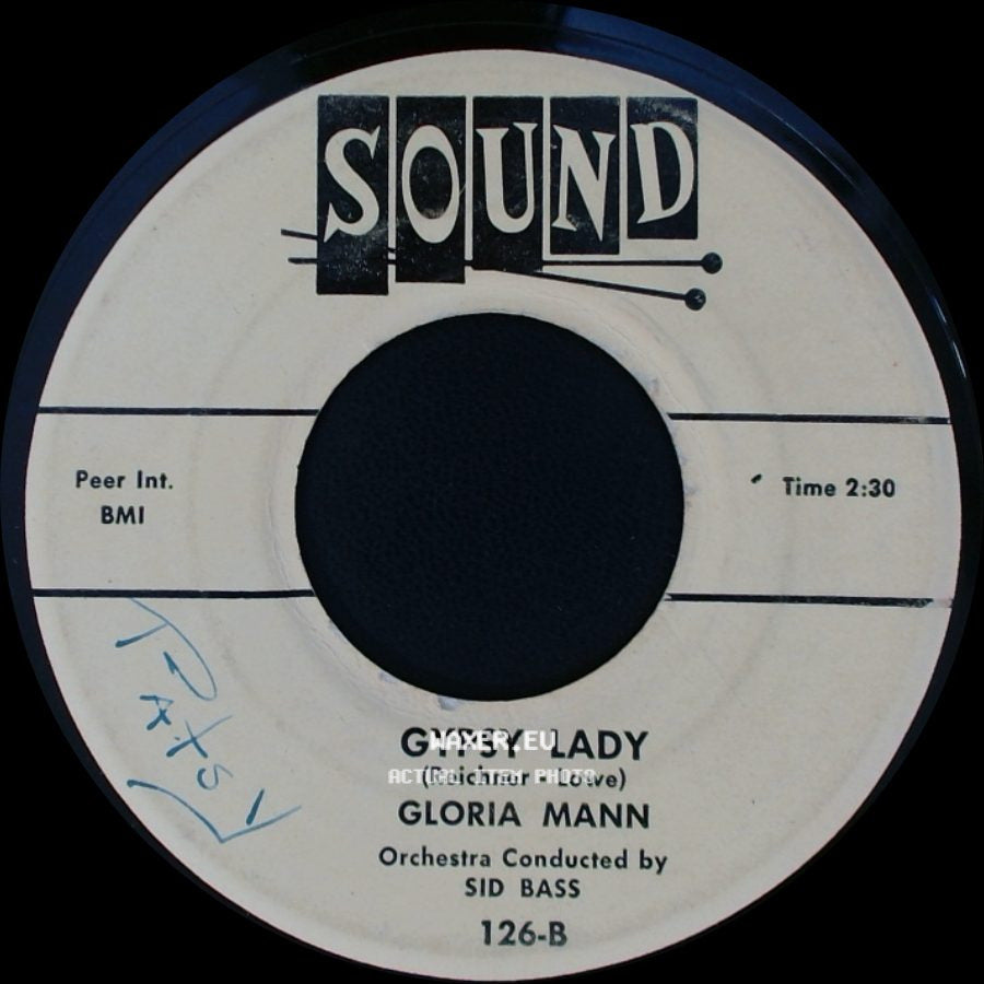 Gloria Mann - Gypsy Lady / A Teenage Prayer side A