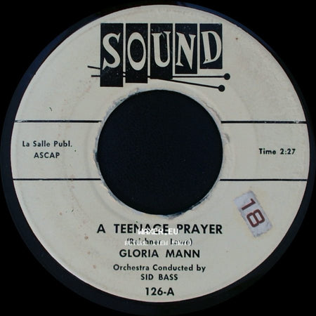 Gloria Mann - Gypsy Lady / A Teenage Prayer side B