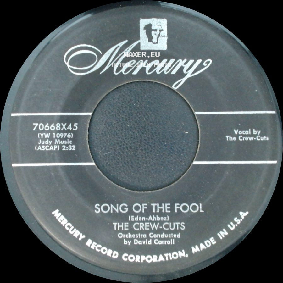 The Crew-Cuts - Gum Drop / Song Of The Fool side B