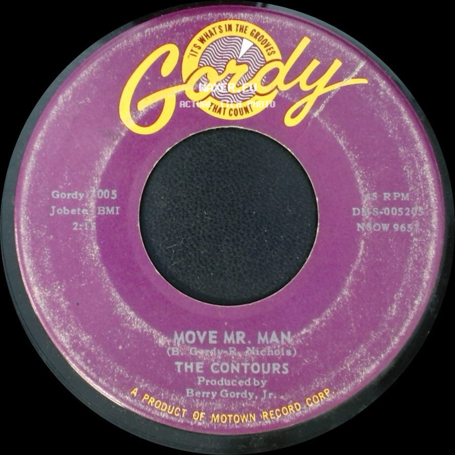 The Contours - Do You Love Me / Move Mr. Man side B