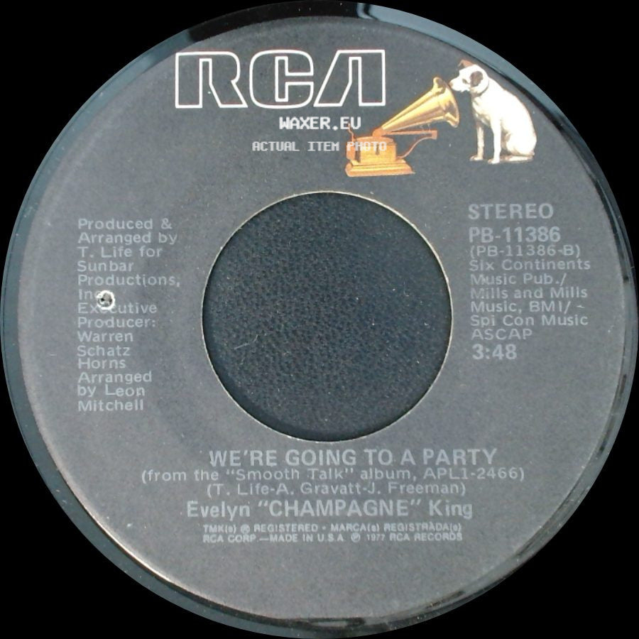 Evelyn "Champagne" King - We're Going To A Party / I Don't Know If It's Right side A