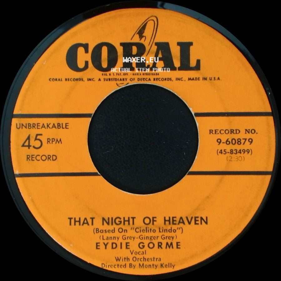 Eydie Gorme - Tell Me More / That Night Of Heaven side B