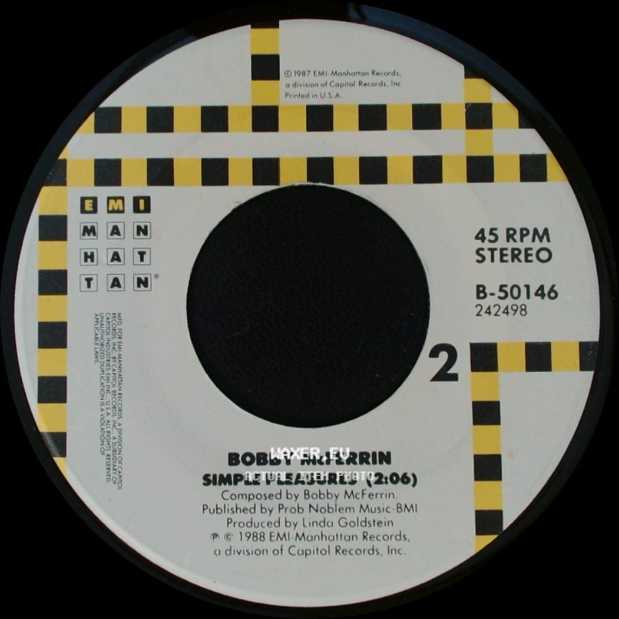 Bobby Mcferrin - Don't Worry Be Happy (Edit) / Simple Pleasures side B