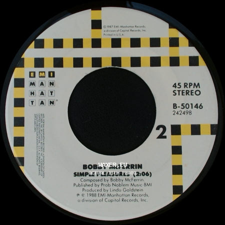 Bobby Mcferrin - Don't Worry Be Happy (Edit) / Simple Pleasures side B