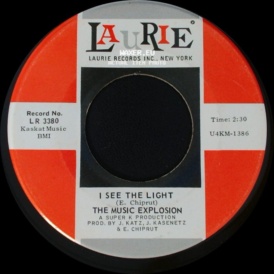 The Music Explosion - Little Bit O'soul / I See The Light side B