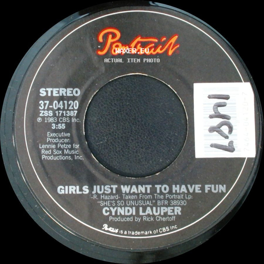 Cyndi Lauper - Girls Just Want To Have Fun / Right Track Wrong Train side A