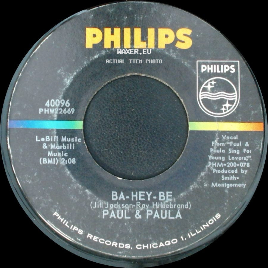 Paul & Paula - Young Lovers / Ba-Hey-Be side B