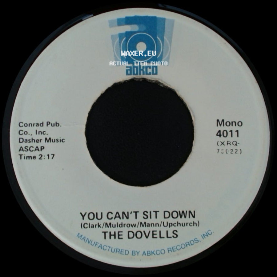 The Dovells - The Bristol Stomp / You Can't Sit Down side B