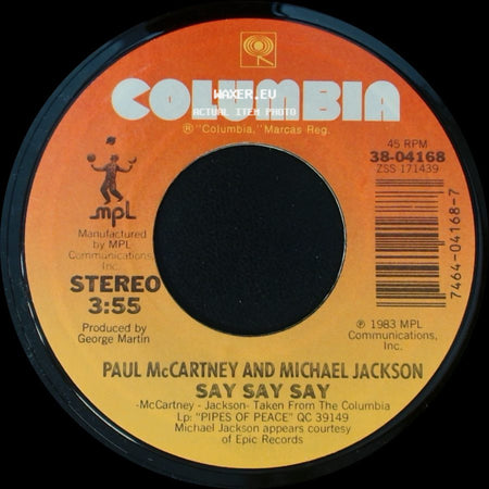 Paul Mccartney / Paul Mccartney And Michael Jackson - Ode To A Koala Bear / Say Say Say side B