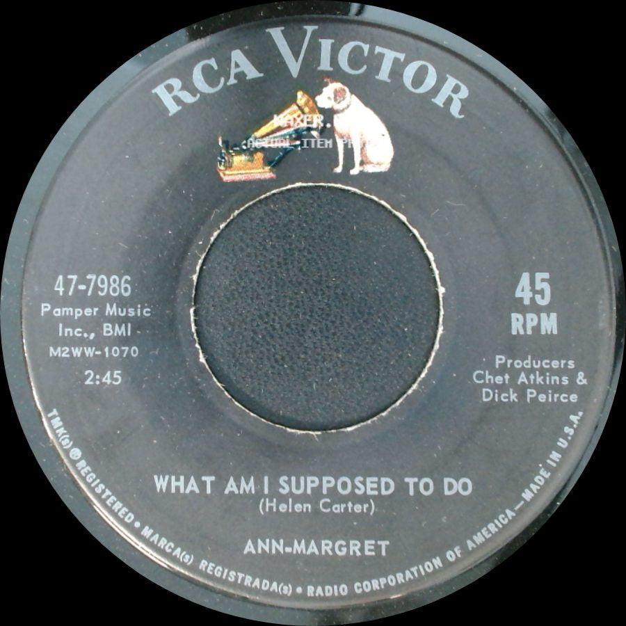 Ann-Margret - What Am I Supposed To Do / Let's Stop Kidding Each Other side A