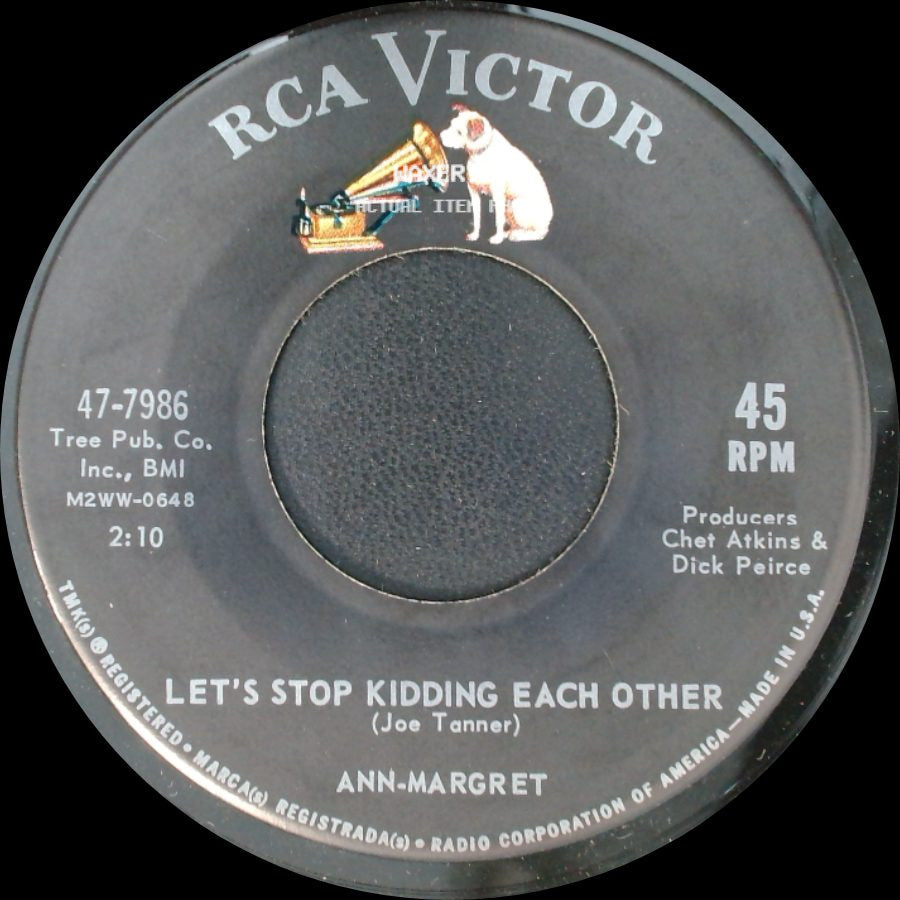Ann-Margret - What Am I Supposed To Do / Let's Stop Kidding Each Other side B
