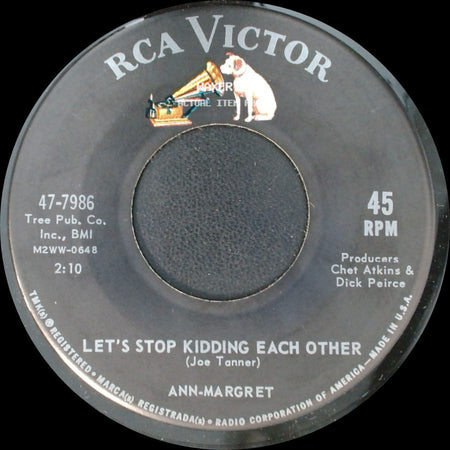 Ann-Margret - What Am I Supposed To Do / Let's Stop Kidding Each Other side B