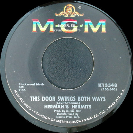Herman's Hermits - For Love / This Door Swings Both Ways side B