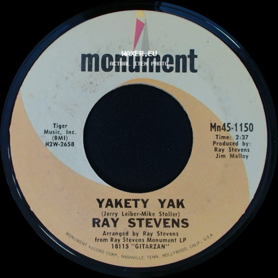 Ray Stevens - Yakety Yak / Along Came Jones side A
