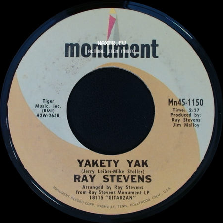 Ray Stevens - Yakety Yak / Along Came Jones side A