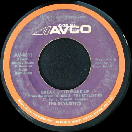 The Stylistics - You And Me / Break Up To Make Up side B