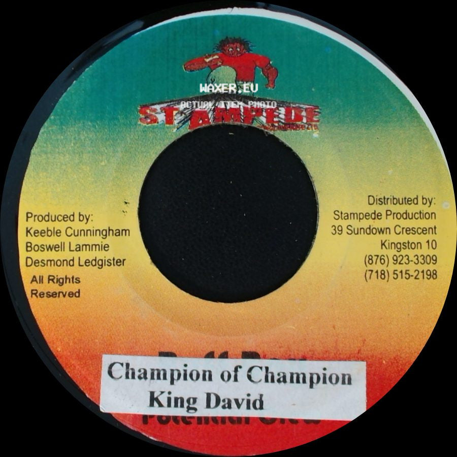 Ghetto Fabulous Christopher / King David - Unknown Title A / Champion Of Champion side B