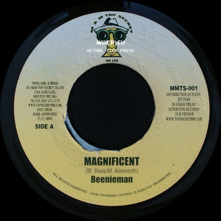 Beenieman / Ansel Collins & M & M Top Secret - Magnificent / Skafun side A