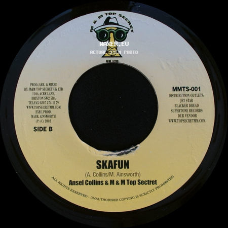 Beenieman / Ansel Collins & M & M Top Secret - Magnificent / Skafun side B
