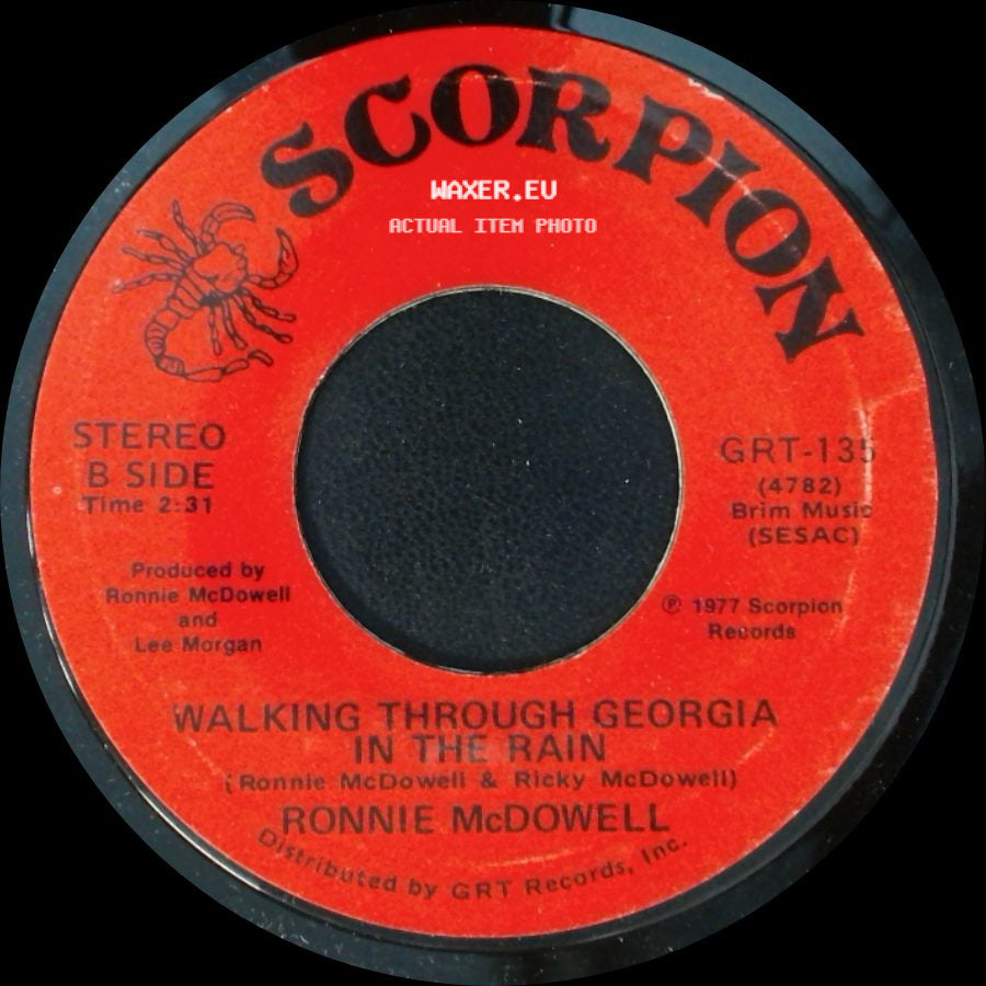 Ronnie Mcdowell - The King Is Gone / Walking Through Georgia In The Rain side B