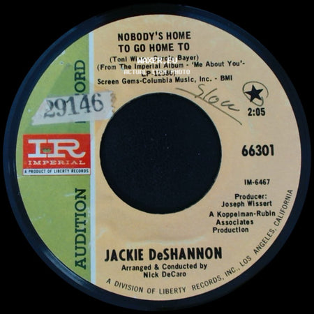 Jackie Deshannon - Nobody's Home To Go Home To / Nicole side A