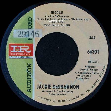 Jackie Deshannon - Nobody's Home To Go Home To / Nicole side B
