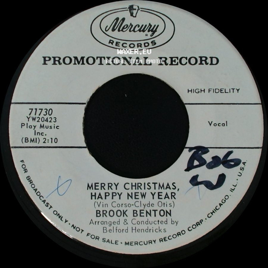 Brook Benton - This Time Of The Year / Merry Christmas, Happy New Year side B