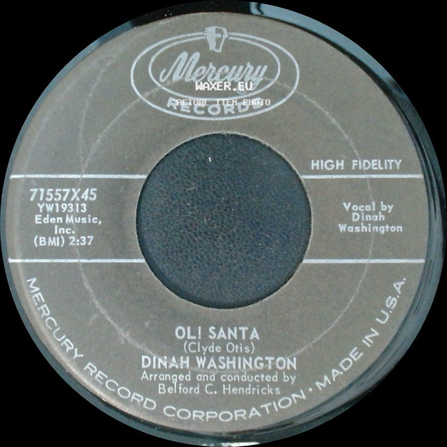 Dinah Washington - The Light / Ol! Santa side B