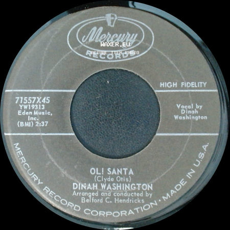 Dinah Washington - The Light / Ol! Santa side B