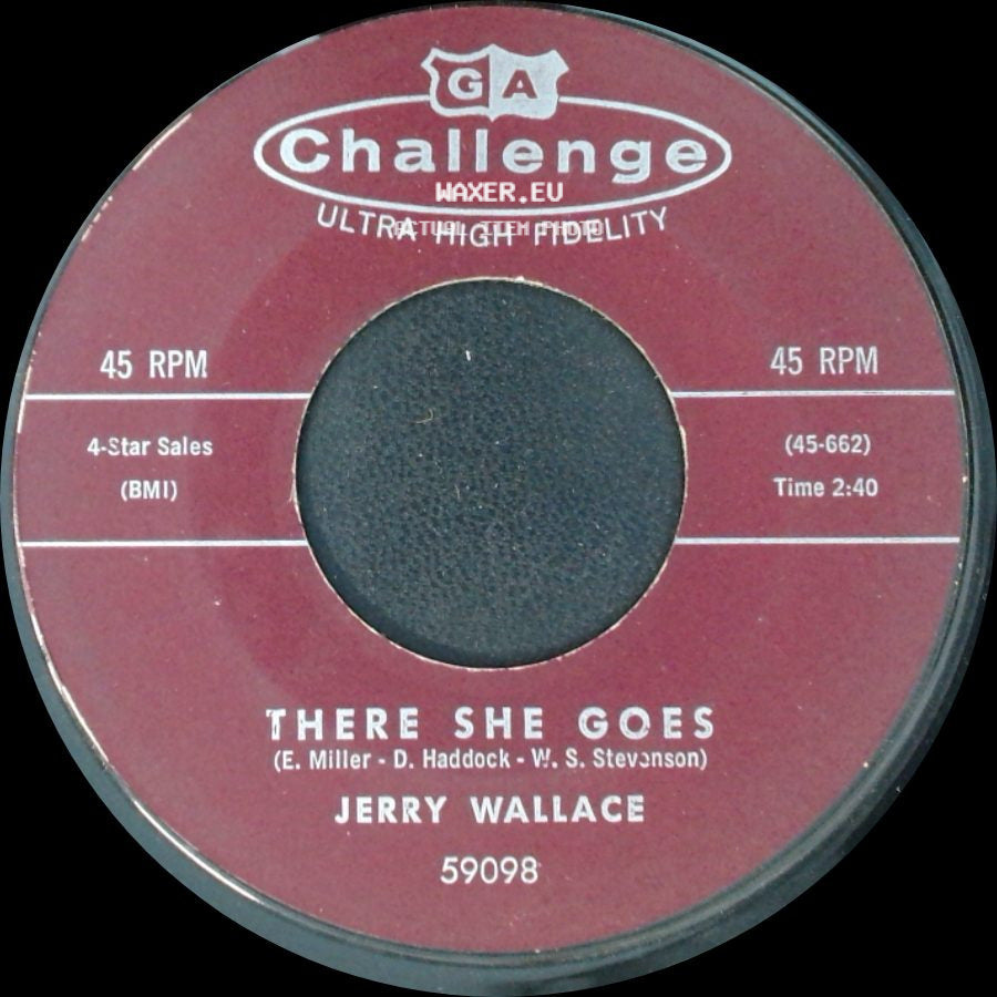 Jerry Wallace - There She Goes / Angel On My Shoulder side A