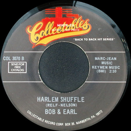 Bob & Earl / The Embers - Harlem Shuffle / Solitaire side A